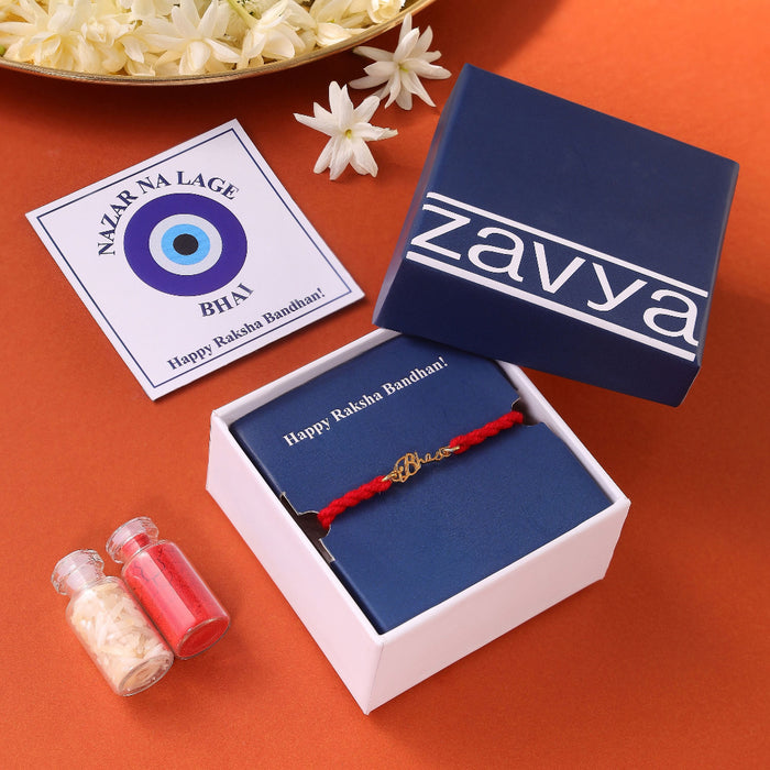 Blessed Bhai Gold-Plated 925 Sterling Silver Rakhi