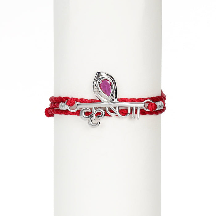 Blessed Sacred Rhodium-Plated Sterling Silver Thread Rakhi Combo For Him