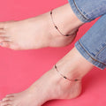 925 Sterling Silver Blissful Rose Gold-Plated 925 Sterling Silver Anklet for Women – Zavya