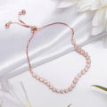 Blooming Grace Rose Gold Plated 925 Sterling Silver Flower Bracelet