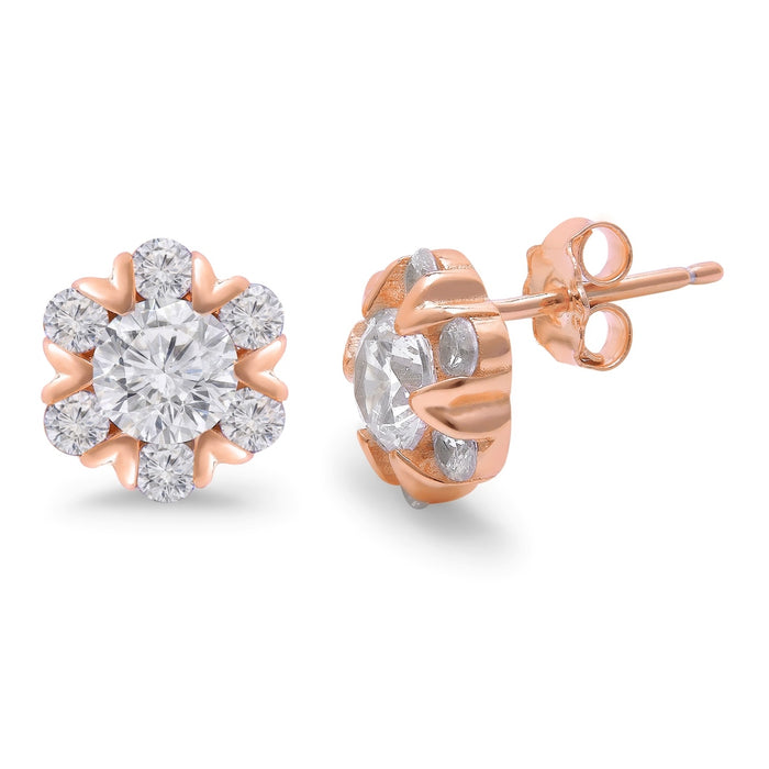 Blooms in Blush 925 Sterling Silver Rose Gold-Plated Jewelry Set