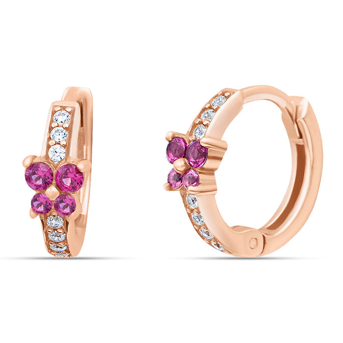 Blossom Blush Rose Gold Plated 925 Sterling Silver Earrings