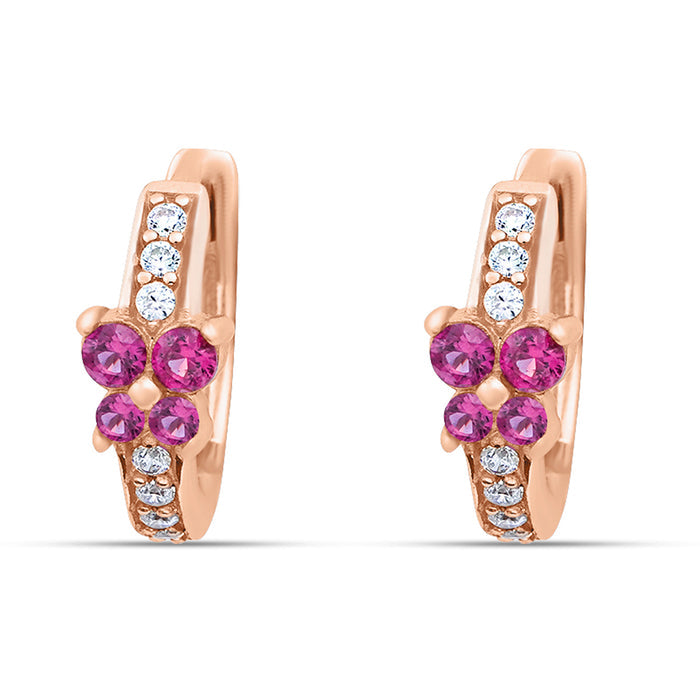 Blossom Blush Rose Gold Plated 925 Sterling Silver Earrings