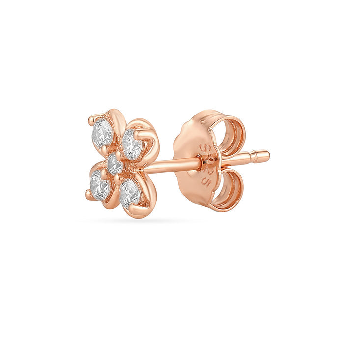 Blossom Glow 925 Silver Stud Earrings