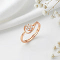 Blossom Orbit Rose Gold Plated 925 Silver Adjustable Women Ring