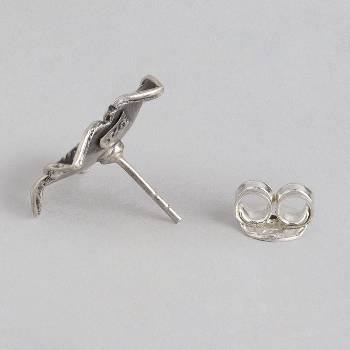 Blossom Oxidised 925 Sterling Silver Earrings
