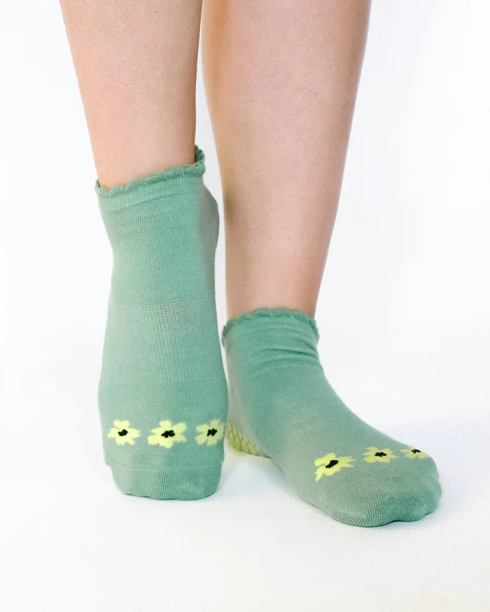 Blossom Thyme Full Foot Grip Sock