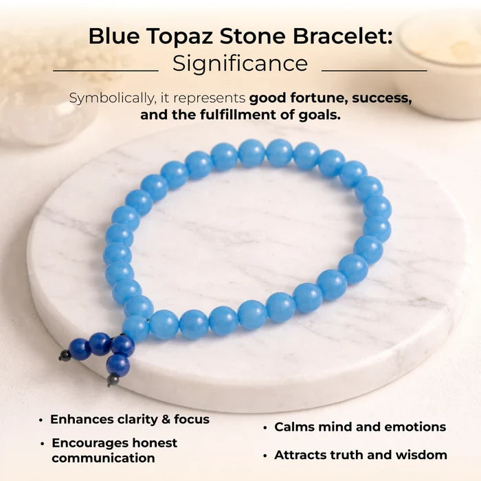 Blue Topaz Stone Bracelet - view 6