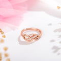 925 Sterling Silver Blushing Aura 925 Sterling Silver Cubic Zirconia Women's Ring (Adjustable) for Women – Zavya