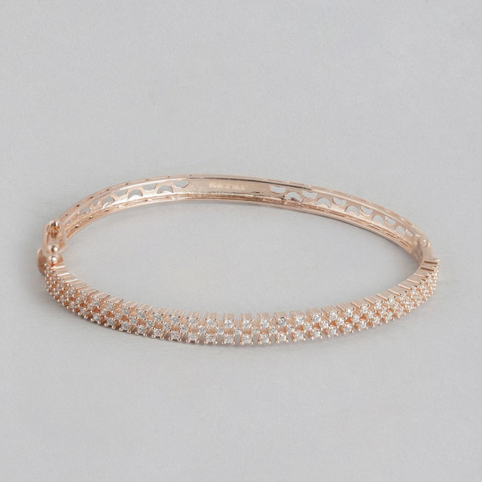 Blushing Beauty Rose Gold Plated 925 Sterling Silver Bracelet
