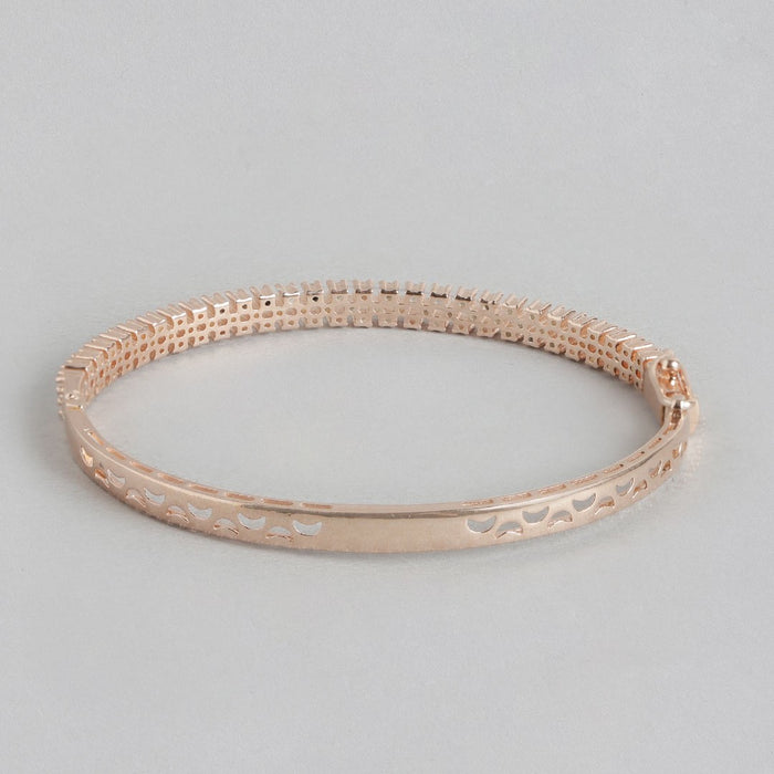 Blushing Beauty Rose Gold Plated 925 Sterling Silver Bracelet