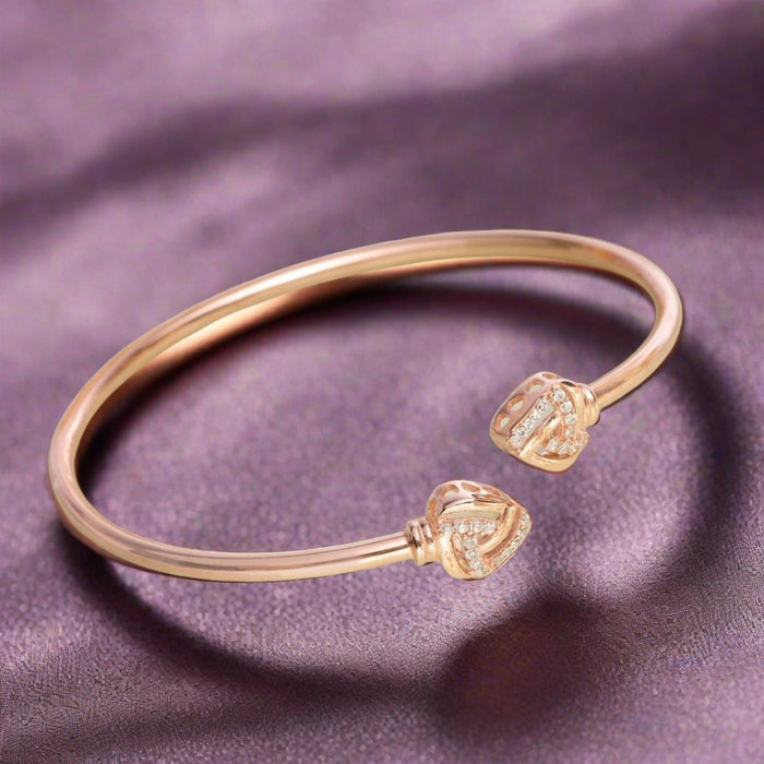 Blushing Brilliance Rose Gold-Plated 925 Sterling Silver Bracelet