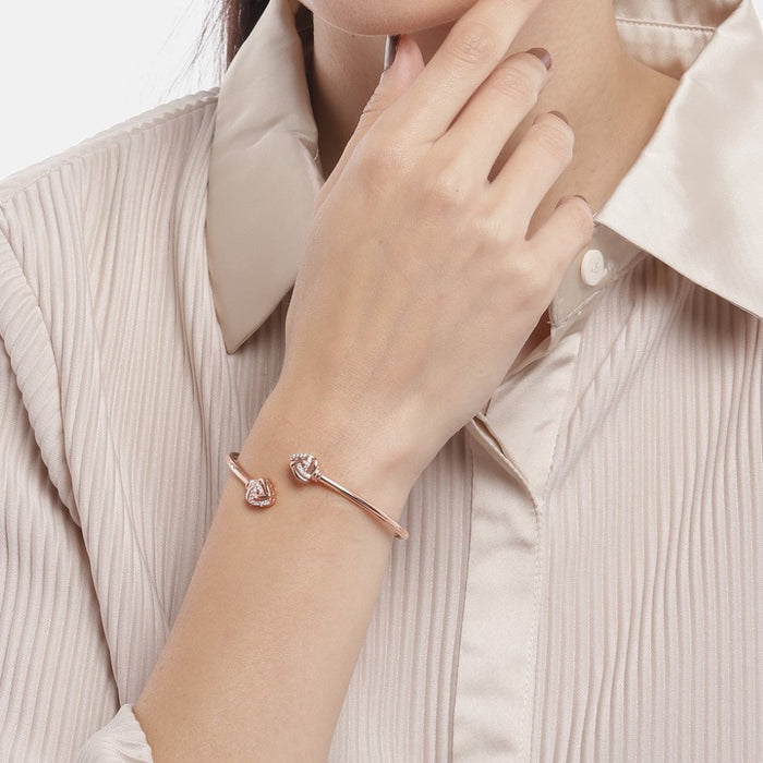 Blushing Brilliance Rose Gold-Plated 925 Sterling Silver Bracelet