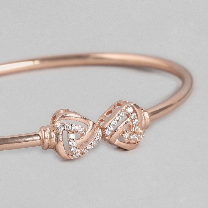 Blushing Brilliance Rose Gold-Plated 925 Sterling Silver Bracelet
