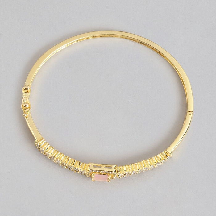 Blushing Elegance Gold Plated 925 Sterling Silver Bracelet