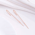 Bohemian Rose Gold Plated 925 Sterling Silver Ear Cuff Earrings