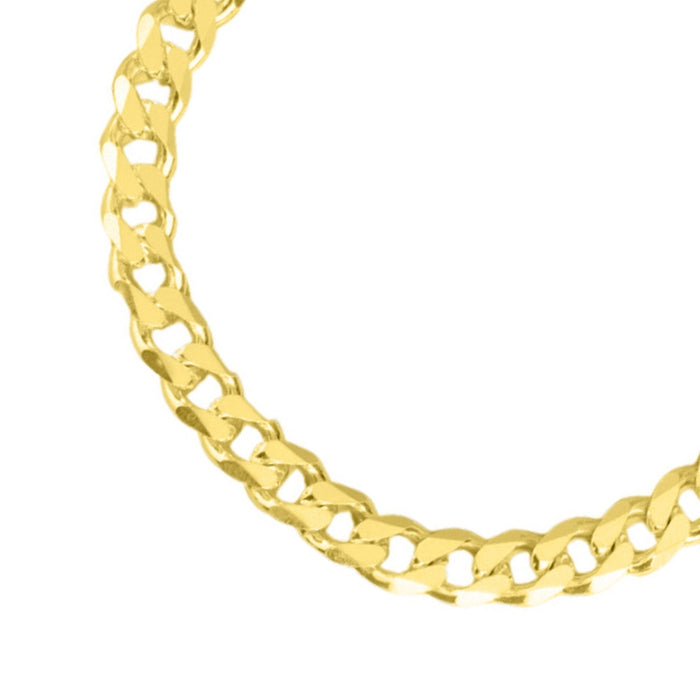 Bold 925 Sterling Silver Men's Linked Chain Bracelet Gold Plating