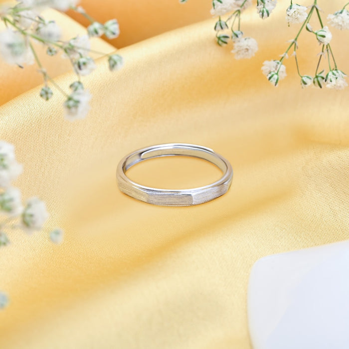 Bold and Versatile Adjustable Sterling Silver Ring for Him (Adjustable)