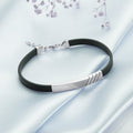 Bold Elegance 925 Sterling Silver Rhodium Plated Bracelet For Him