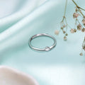 Bold Sophistication Rhodium-Plated 925 Sterling Silver Ring for Him (Adjustable)