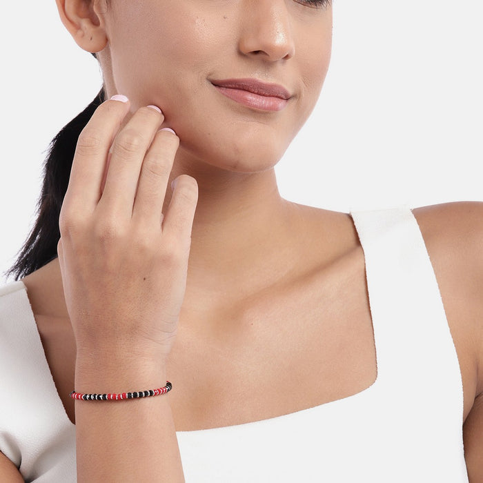 B&R Beaded 925 Sterling Silver Bracelet