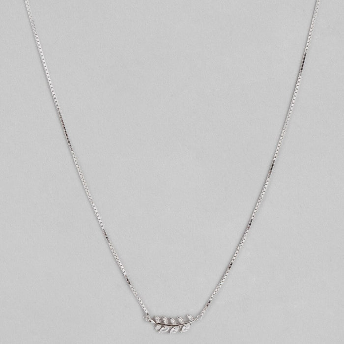 Branch and Leaf 925 Silver Necklace