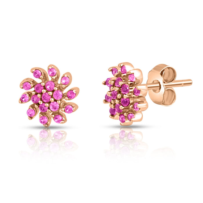 Branch Out Rose Gold Plated 925 Sterling Silver Earrings