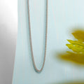 Breathtaking Rhodium Plated 925 Sterling Silver Weave Chain