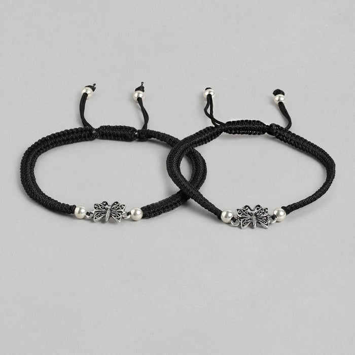 Butterfly 925 Sterling Silver Thread Anklet
