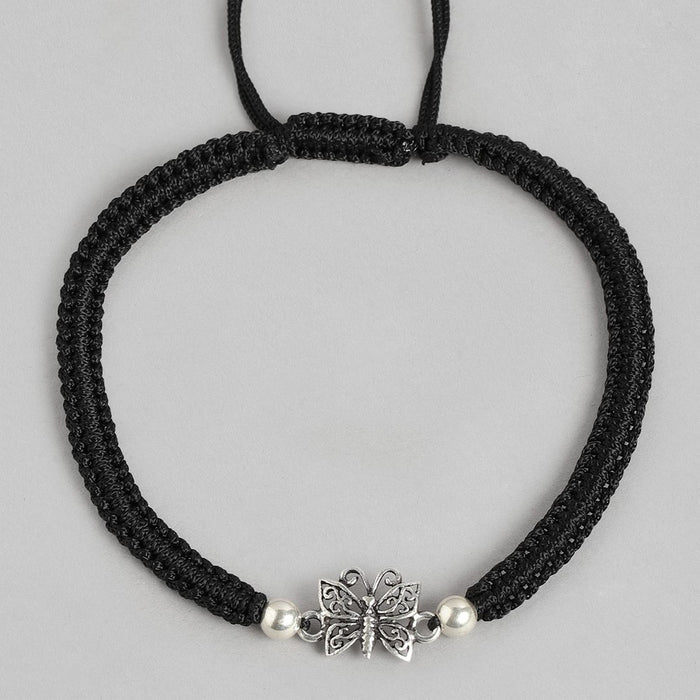 Butterfly 925 Sterling Silver Thread Anklet