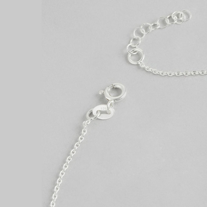 Butterfly Bliss 925 Sterling Silver Dual Tone Anklet with Cubic Zirconia