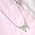 Butterfly CZ 925 Sterling Silver Necklace
