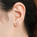 Butterfly Dreams Rose Gold-Plated CZ 925 Sterling Silver Earrings