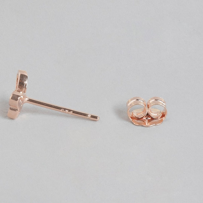 Butterfly Dreams Rose Gold-Plated CZ 925 Sterling Silver Earrings