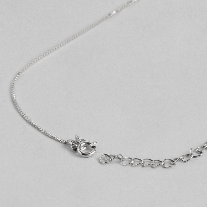 Butterfly Rhodium Plated 925 Sterling Silver Pendant with Chain
