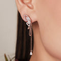 Butterfly Serenade 925 Sterling Silver Rose Gold-Plated Butterfly Earrings