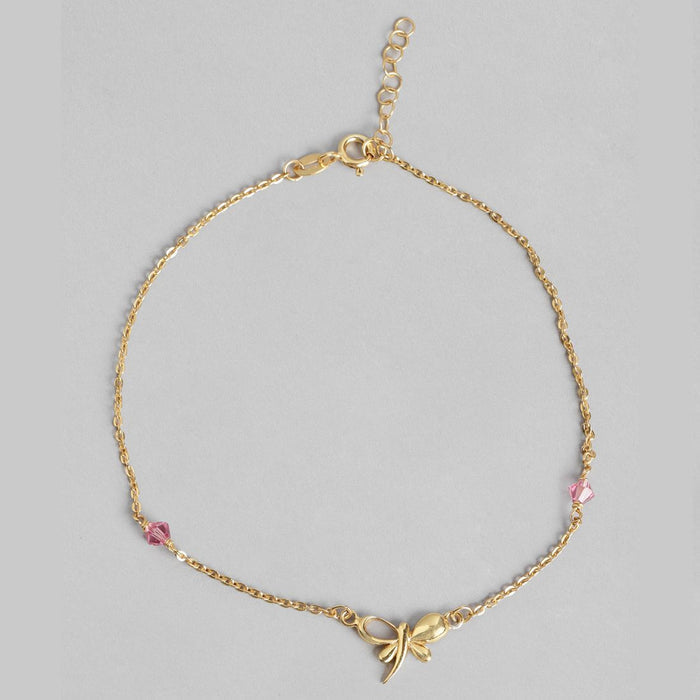 Butterfly Wings Gold-Plated 925 Sterling Silver Anklet