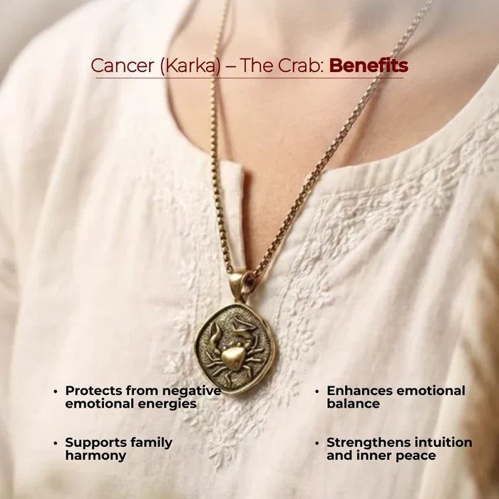 Cancer (Karka) Rashi Pendant - view 4