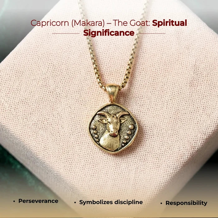 Capricorn (Makar) Rashi Pendant - view 2