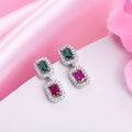 Celestial Calera Elegance Rhodium-Plated 925 Sterling Silver Earrings