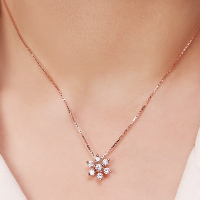 Celestial Harmony Nakshatra Rose Gold Plated 925 Silver Necklace