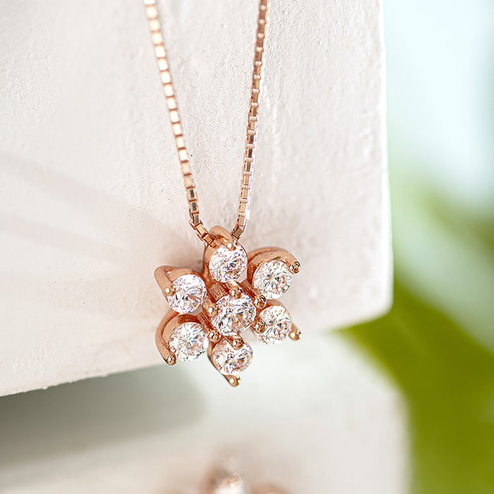 Celestial Harmony Nakshatra Rose Gold Plated 925 Silver Necklace