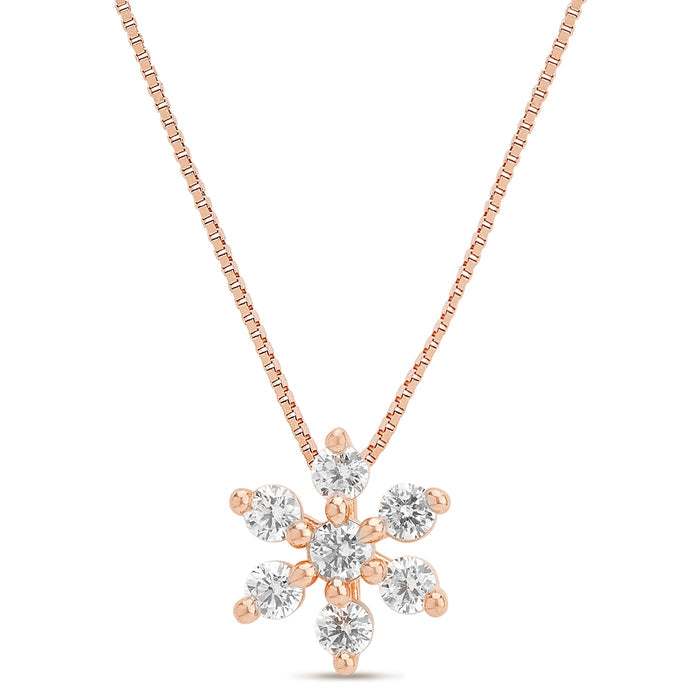 Celestial Harmony Nakshatra Rose Gold Plated 925 Silver Necklace