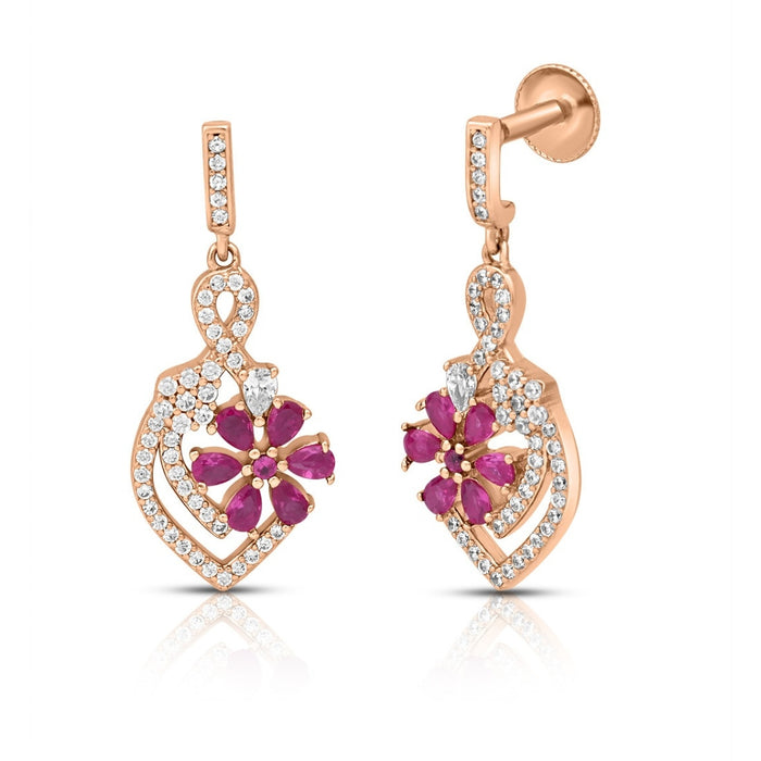 Celestial Harmony Rose Gold Plated 925 Sterling Silver Jewellery Set