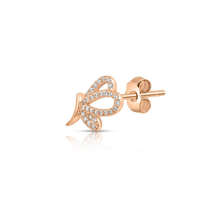 Celestial Wings Rose Gold Plated 925 Sterling Silver Earrings