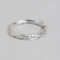 Chain 925 Sterling Silver Ring for Women (Adjustable)