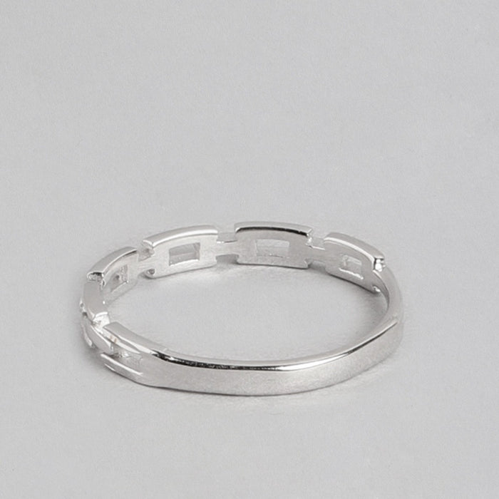 Chain 925 Sterling Silver Ring for Women (Adjustable)