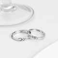 Chain CZ 925 Sterling Silver Couple Ring (Adjustable)