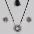 Chakra Oxidised 925 Sterling Silver Jewellery Set