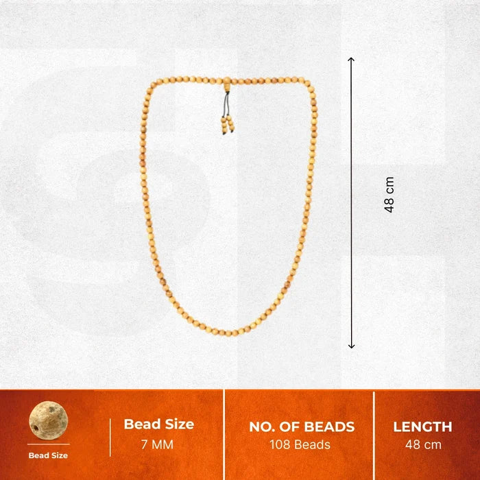 Chandan Sandalwood Stretchable Jaap Mala 108 beads - Govt Certified - view 2
